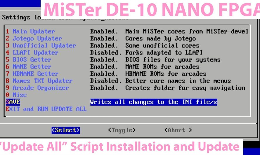 MiSTer FPGA UPDATE ALL; Script Installation and Setup Process + Overview