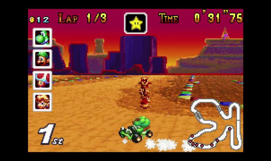 MiSTer FPGA – Mario Kart : Super Circuit [Yoshi 100cc Lightning Cup] / Gameboy Advance