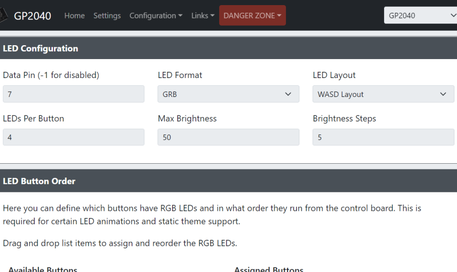 GP2040 : un firmware de gamepad paramétrable et compatible MiSTer FPGA